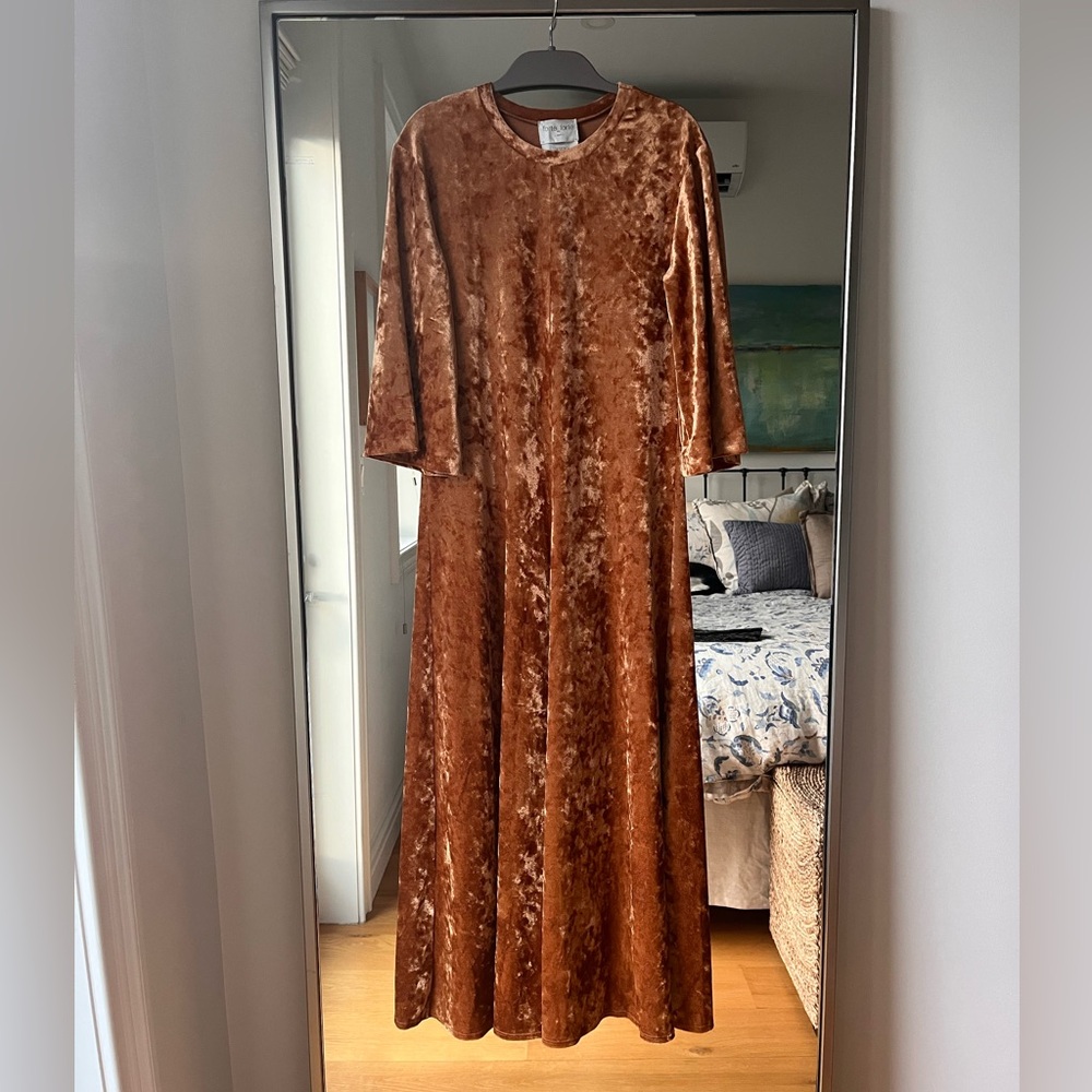 Velvet Long Sleeve Maxi Dress
